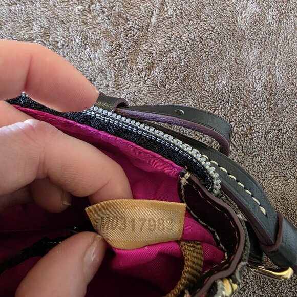 Dooney & Bourke Disney Parks Runaway Princess Crossbody Pouchette Bag Black NWOT - Picture 5 of 16